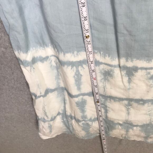 Cloth Stone Anthropologie Dress XS Blue Midi Tie Dye Resort Coastal Cowgirl READ - Picture 5 of 11